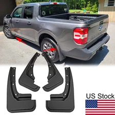 4Pcs Black Front Rear Splash Guards Mud Flaps Fender For 2022 2023 Ford Maverick