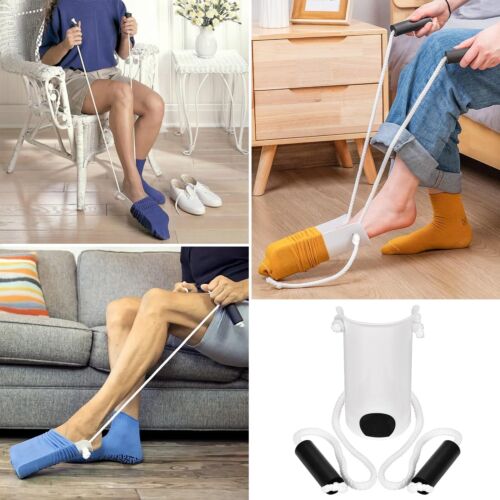 Sock Aid Sock Assistant Device with Foam Handles for Seniors, Elderly, Pregnant - Picture 2 of 8