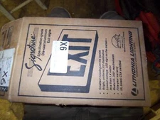 NEW SIGNATURE DIE CAST EMERGENCY LED EXIT SIGN  