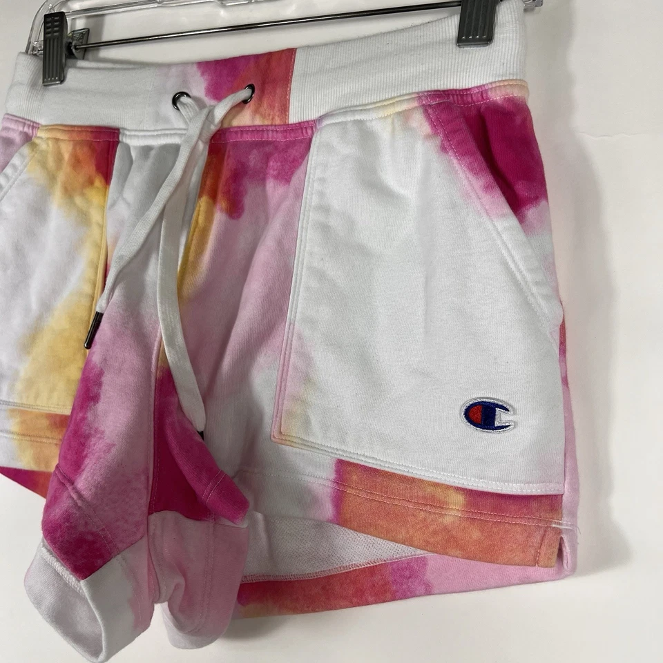 Pantalones cortos deportivos Champion para mujer pequeños con cordón para salón ropa deportiva atlética Foto 3 de 4