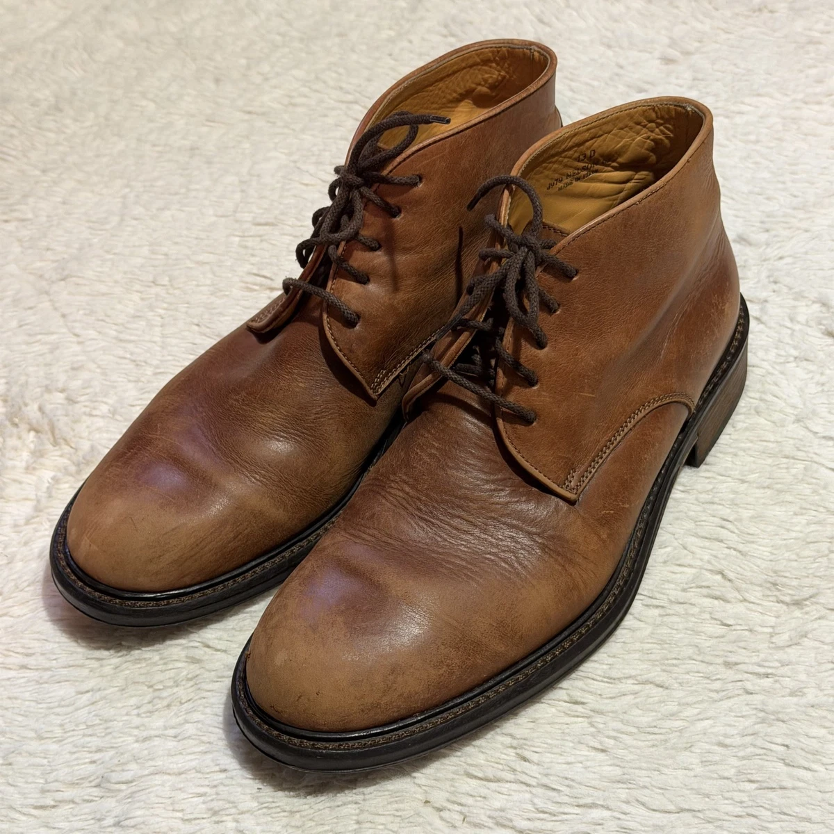 Coach Men\'s Tan Leather Lace-Up Chukka Boots size 10 1/2 Coach Lace Up Boots for Men for Sale | Shop New & Used Men main image 2