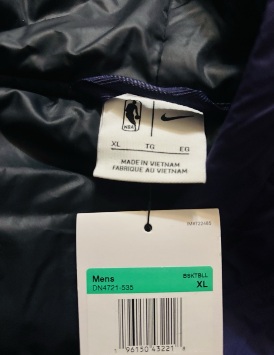 ジョー NEW Nike Los Angeles Lakers Courtside City Men Purple Jacket Mens