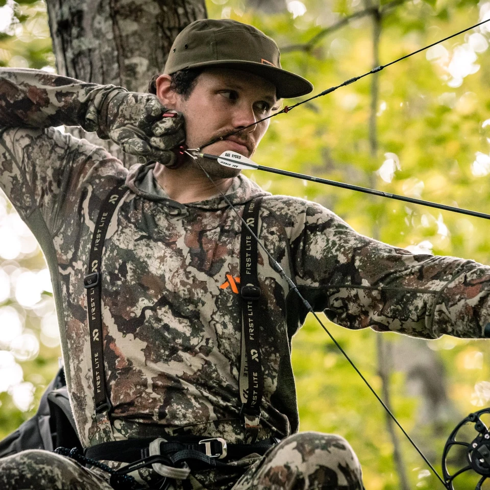 Men’s Wick Hoody - Merino Wool Ultralight Camo Hunting Base Layer, Quick Dry,... - Image 2 of 4