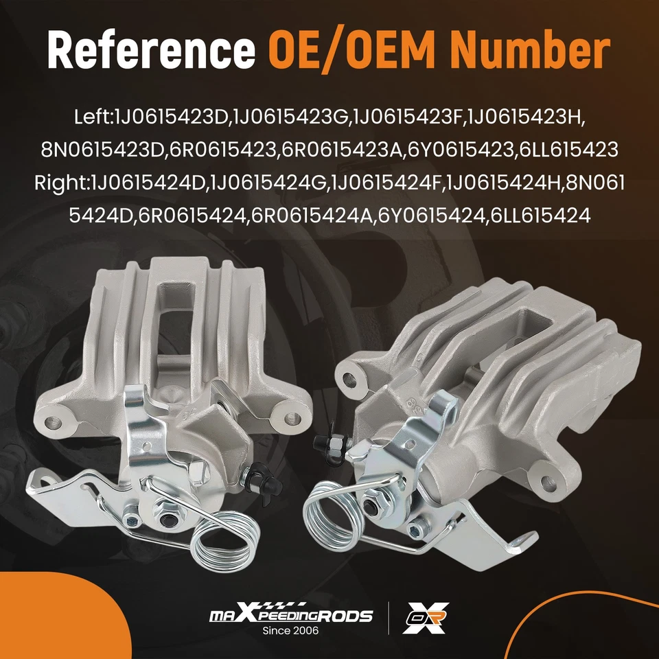 2x Étrier de Frein Arrière Gauche Droit for VW Golf 4 1J Audi A3 8L1 TT 8N3 - Photo 4/4