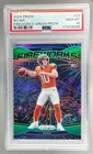 111414088 Bo Nix 2024 Panini Prizm #23 Green Fireworks Rookie RC PSA 10