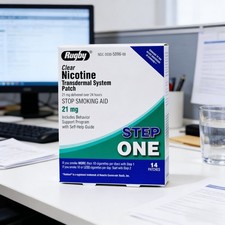 Premium Rugby Clear Nicotine Transdermal System Patch - Step One