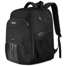 Extra Large 50L Water Resistant Travel Laptop Backpack with USB Charging Port
