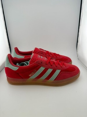 NEW adidas Gazelle Indoor Better Scarlet Hazy Green IG6786 Size 7W NO BOX