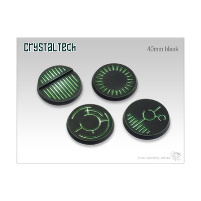 Tabletop Art Mini Base Crystal Tech 40mm Round Base - Crystal Tech Pack New