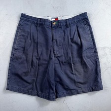 Tommy Hilfiger Chino Shorts Mens Size 34 Navy 100 Cotton Vintage 1990s Y2K