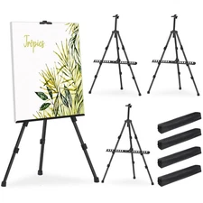 Easel Stand for Sign, Portable Art Painting Easel, Metal Collapsible Canvas S...