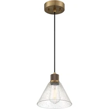 Access Lighting 63140LEDDLP-ABB/SDG Port Nine Pendant Antique Brushed Brass
