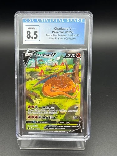 Charizard V SWSH260 Ultra-premium Collection Pokemon CGC 8.5 Nm/mint+