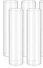 Hurricane Glass Candle Holder 3 X 19 Inches Open Ended Cylinder Chimney Taper