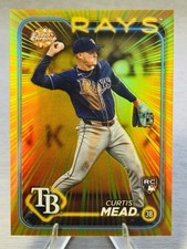 💫☄️CURTIS MEAD 2024 Topps Chrome Update Radiating Rookies SP RC #CASE HIT!☄️💫