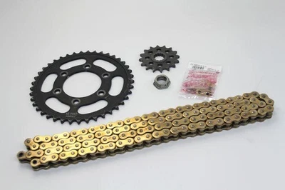 KAWASAKI NINJA ZX 10R 2010 KIT DE TRANSMISSION 525 CHAÎNE DID COURONNE PIGNON - Photo 1/4