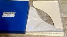 Roslim Corner Shower/Bathtub Splash Guards White Silicone w/ Suction Cups 2Pk