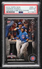2016 Now Topps Online Exclusive World Series /6636 Addison Russell PSA 10 GEM MT