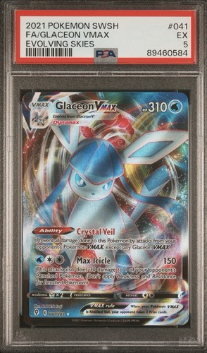 Glaceon VMAX graded PSA 5 for sale on eBay