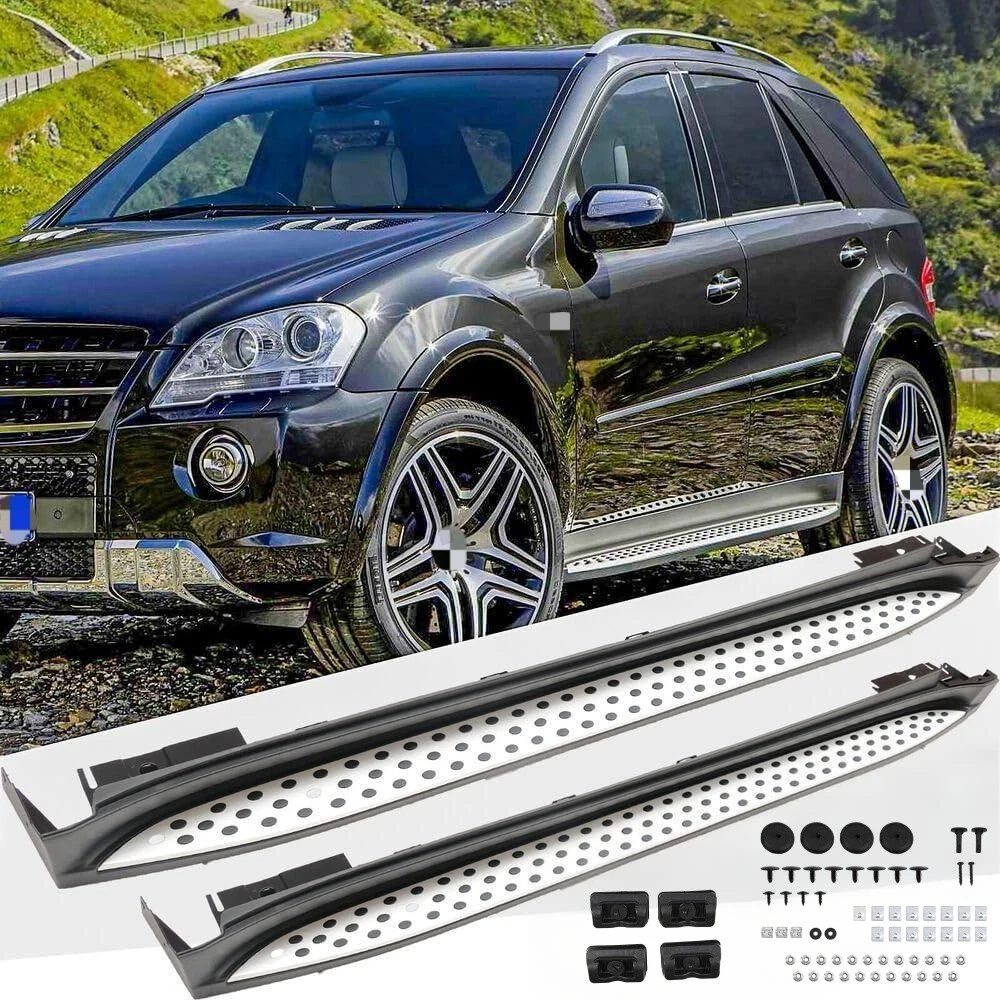 MERCEDES BENZ OEM Side Step Bar Running Board Rail