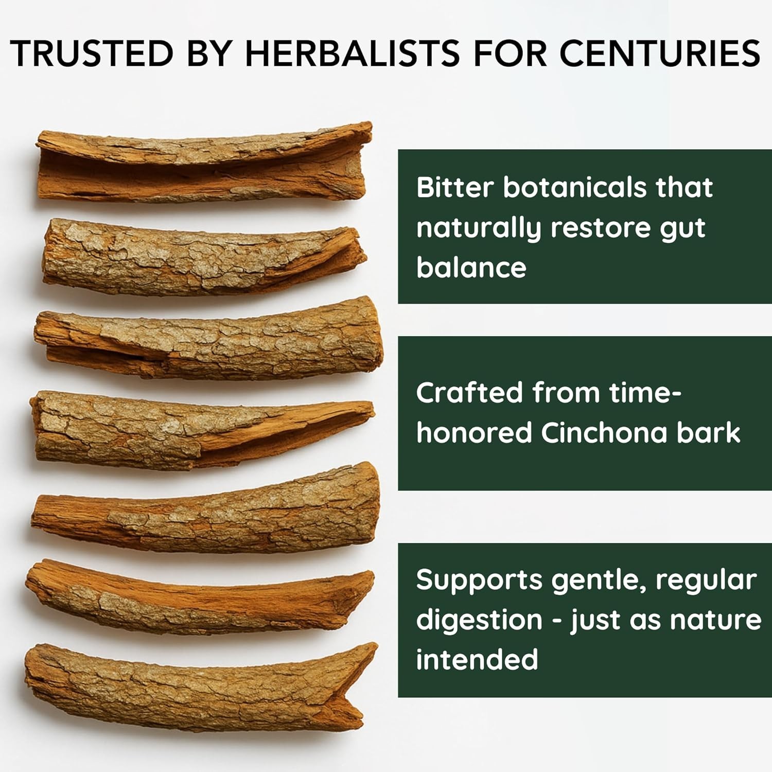 HERBANA Cinchona Officinalis Quinine ~ Potent Immune & Digestive Health - 120ct.