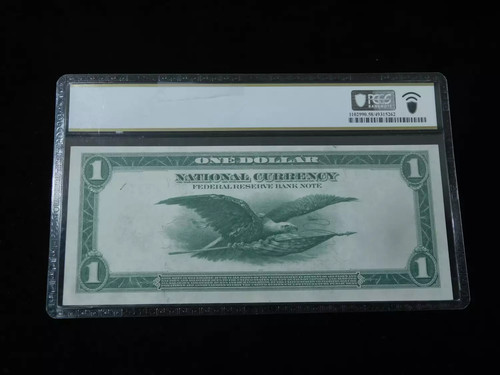 1918 $1 Federal Reserve Bank of Chicago National Currency Note - PCGS AU58 - Picture 2 of 4