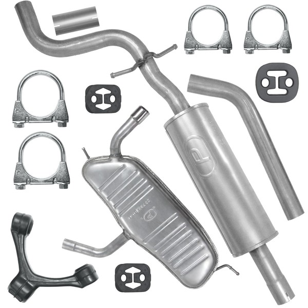SchalldäMpferset Auspuff FüR Seat Leon 2 II FließHeck 1.6 (2005-12/2012)-image