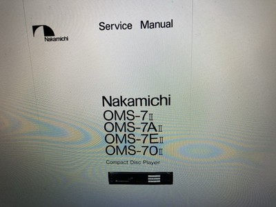 Nakamichi Oms-7 Service Manual Digital