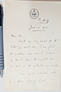 Lt. Commander Oliver Locker Lampson Signed Letter 1903