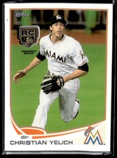 L74,018 - 22020 Topps Rookie Card RC Logo Medallions #RCRCY Christian Yelich. rookie card picture