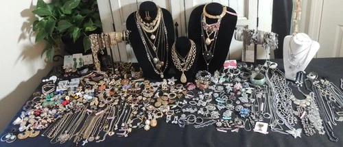 Vintage Costume Jewelry Coro Florenza Weisner Trifari Gold ART Swank Sterling