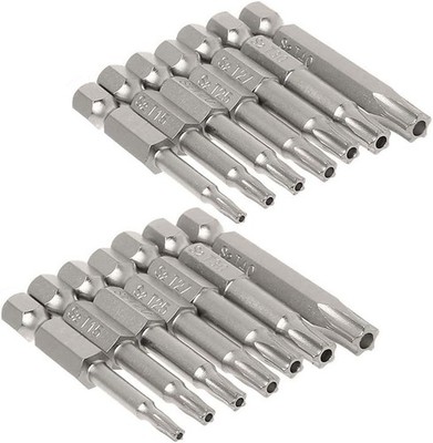 Juego De Puntas De Destornillador Torx De Estrella De Seguridad De 5 Puntos 14pc