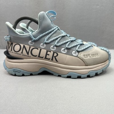 Moncler Trailgrip Lite 2 Womens Size 8 (EU 38) Shoes Off-White Blue Running $620