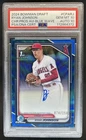 2024 Bowman Draft Ryan Johnson Chrome Auto Blue Wave Refractor 1st #/150 PSA 10