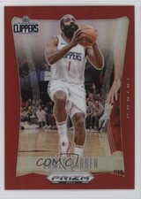 2023-24 Panini Prizm Deca Red Prizm 14/199 James Harden #244 1t5q
