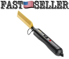 Dan Technology Hot Comb 450°F Edges & Wigs Dual Voltage Hair Straightener, Black