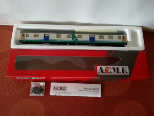 ✅H0 DC ACME 50032 carrozza FS postale UIC-X mod.1976 livrea XMPR ep.V | Condition: Usato