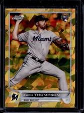 2022 Topps Chrome Sapphire Zach Thompson RC Refractor Gold Rookie #/50 Marlins
