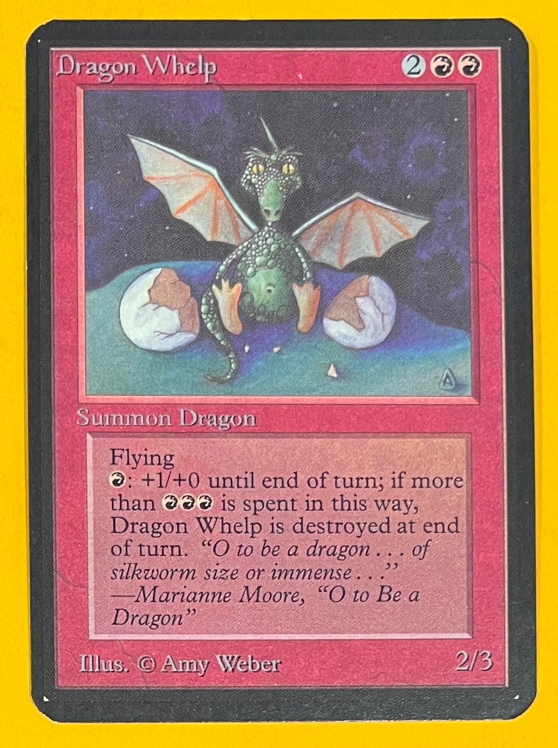 MTG DRAGON WHELP Alpha (OldManMTG 013-586)