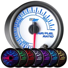 Slightly Used GlowShift White 7 Color Narrowband Air Fuel Ratio Gauge