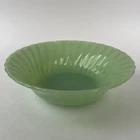 Anchor Hocking Fire-King Jadeite "Shell" Swirl Vintage Serving Bowl 8.5" READ