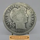 1916 Barber Silver Dime, 90% Silver - #C57298NQ