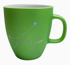 Modern Expressions Green CANCER Zodiac Large Coffee Mug  Horoscopes - 18.6 fl oz