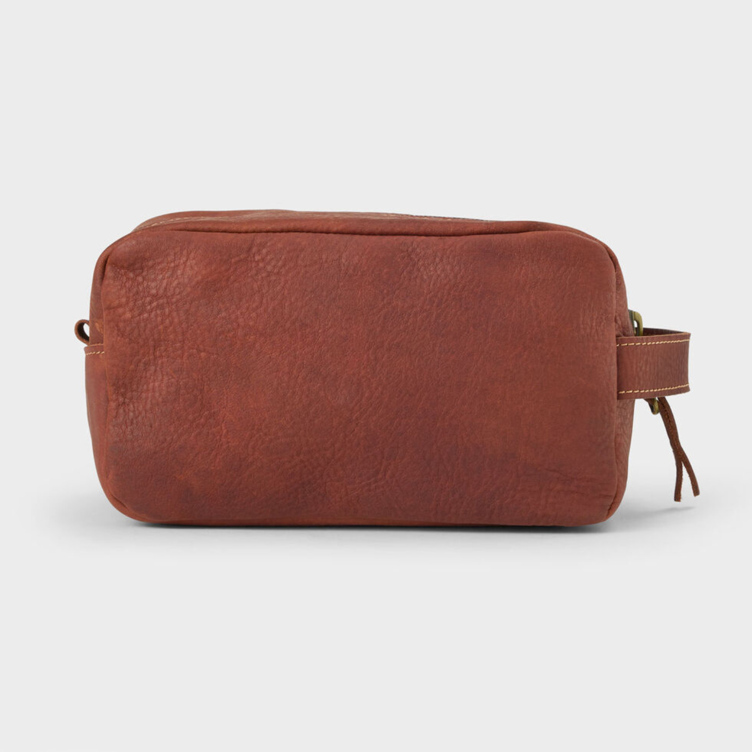 Lifetime Leather Toiletry Kit Dopp Bag Black Full Grain Leather Travel Case