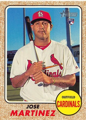 Jose Martinez 2017 Topps Heritage 511 St. Louis Cardinals Rookie Baseball Card