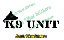 K9 UNIT Battenberg Stickers Sticker  Dog Handler SIA  , Choose Colour & Size x 1