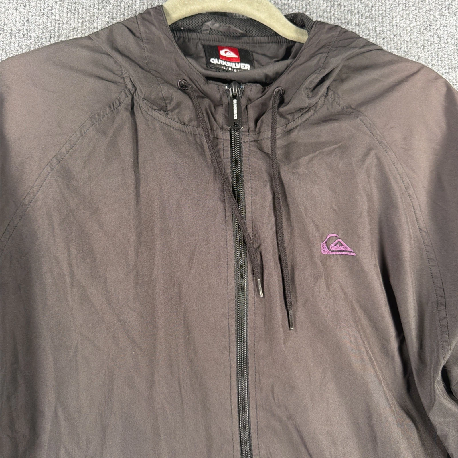Vintage Y2k Quicksilver Everyday Full Zip Hooded Windbreaker-Men's L *Read Disc* - product detail image 2