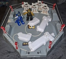 Tomy Battroborg Warrior Battle Arena Set-2 Robots, 2 Remote Controls & 4 Drones