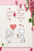 I Love You: Notebook Journal Mit 100 Seiten (Valentine's Day Band