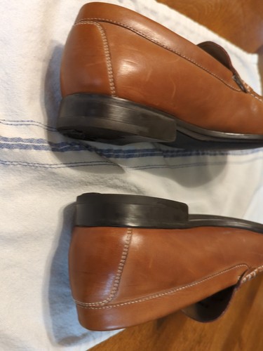 Johnton & Murphy Brown Woven Leather Loafers Men's size 10 Medium - Picture 11 of 21
